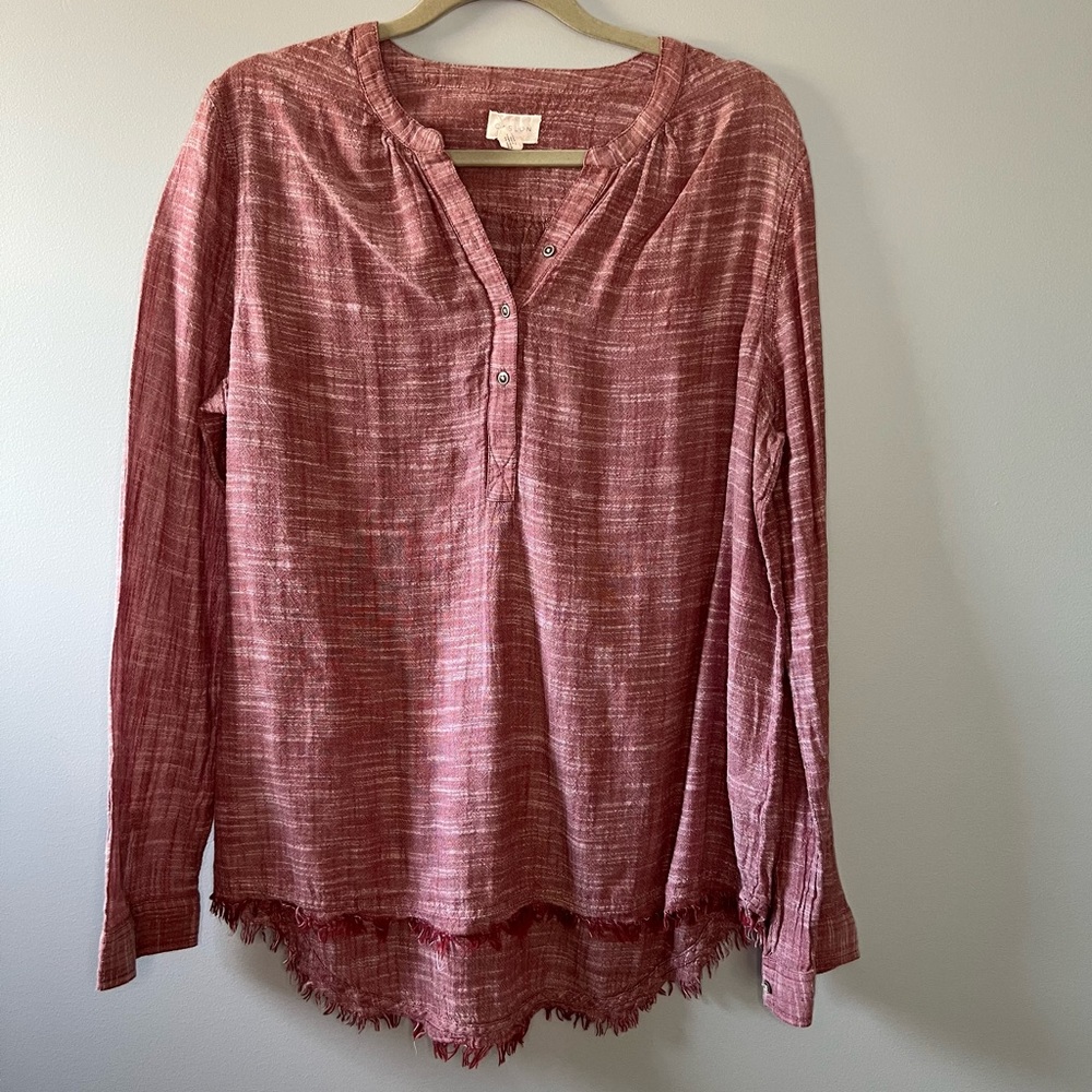 Caslon Purple Cotton Top